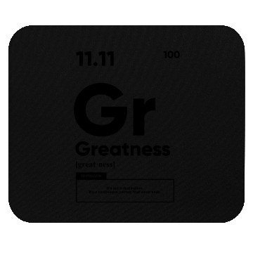 Discover Greatness Definition | Motivational Mouse Pads