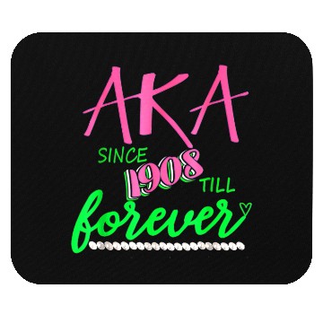 Discover AKA Sorority Alpha Kappa Pink And Green Twenty Pea Mouse Pads