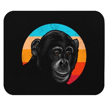Discover Vintage Chimpanzee Face Gorilla Monkey Lover Mouse Pads