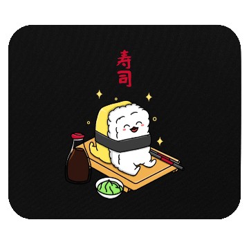 Discover Happy Tamago Sushi Mouse Pads