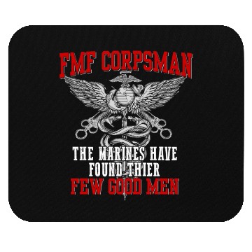 Discover FMF Devil US Navy Corpsman DOC Badass Army Veteran Mouse Pads
