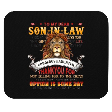 Discover Son-In-Law Quote Mouse Pads
