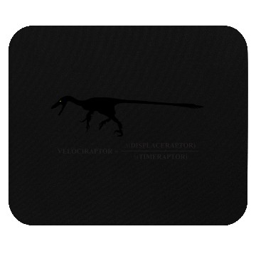 Discover Velociraptor Science Joke Mouse Pads