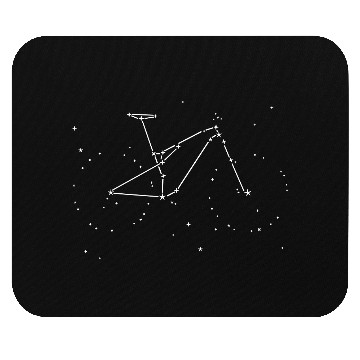 Discover stars aligned without text Mouse Pads