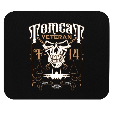 Discover F-14 Tomcat Veteran Aviation Skull 1970 to 2006 Mouse Pads