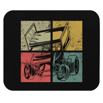 Discover Dirt Track Racing Race Sprint Car Mouse Pads
