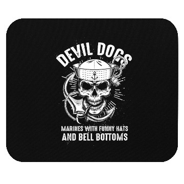 Discover Devil US Navy Corpsman DOC Badass Army Veteran Mouse Pads