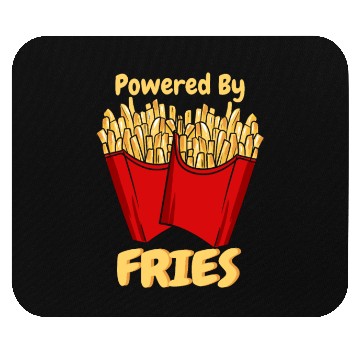 Discover French Fries: Powered With Fries Mouse Pads
