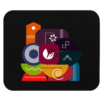Discover Abstract Geometric Shapes Mouse Pads