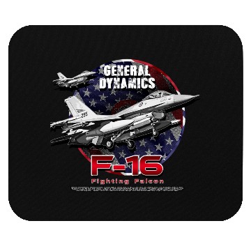 Discover F-16 Fighting Falcon General Dynamics Fighter Jet Mouse Pads