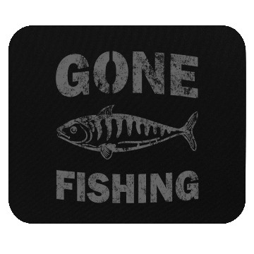 Discover Gone Fishing Mouse Pads