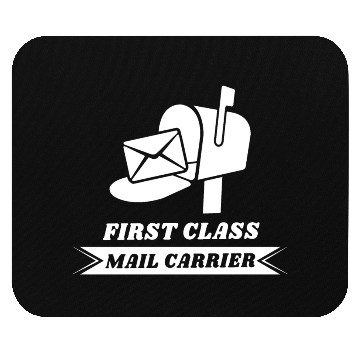 Discover First Class Mail Carrier, Post office, Postal work Mouse Pads