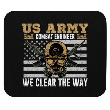 Discover Vintage US Army Combat Engineer 12B Military Pride Mouse Pads