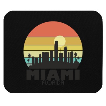 Discover Miami Sunset Mouse Pads