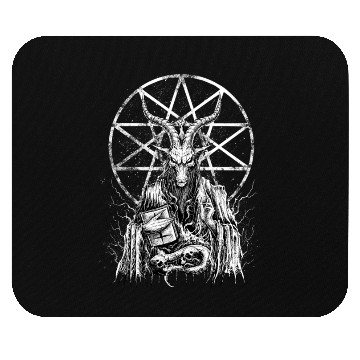 Discover Demonic Baphomet Goat Mouse Pads