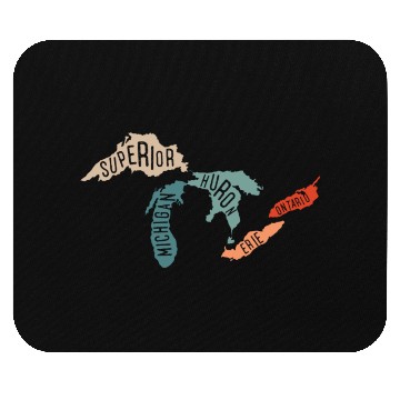 Discover Great lakes USA, Michigan Lake Erie Lake Mouse Pads