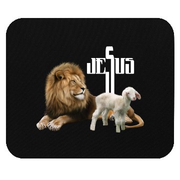 Discover Jesus is Lion and Lamb Mouse Pads