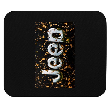 Discover Jeep Emblem gold Mouse Pads