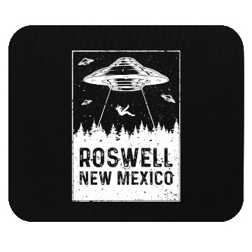 Discover Roswell New Mexico UFO Alien Mouse Pads