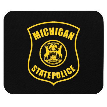 Discover michigan state police logo for black Mouse Pads