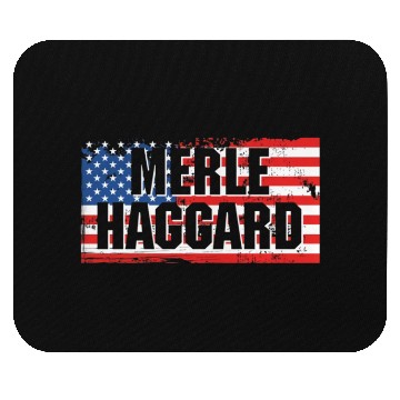 Discover Vintage Graphic Merle Haggard On Flag Mouse Pads