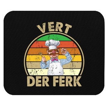 Discover Vintage Vert Der Ferk ? The Swedish Chef Men Mouse Pads