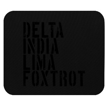 Discover Delta India Lima Foxtrot Phonetic Hot Dad Men'svet Mouse Pads