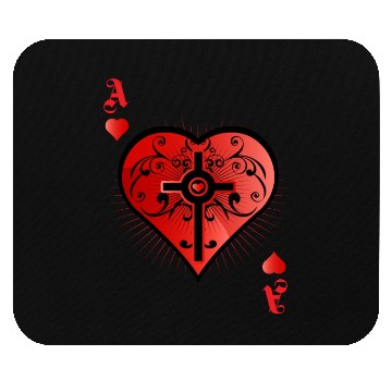 Discover Heart Poker Ace Casino Mouse Pads