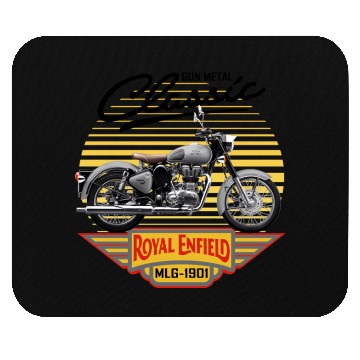 Discover Royal Enfield CLASSIC GUN METAL Mouse Pads