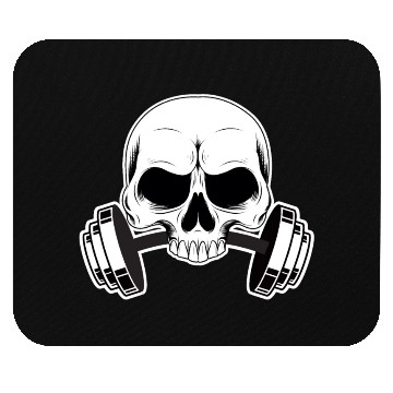 Discover Skull Gym Barbells Mouse Pads