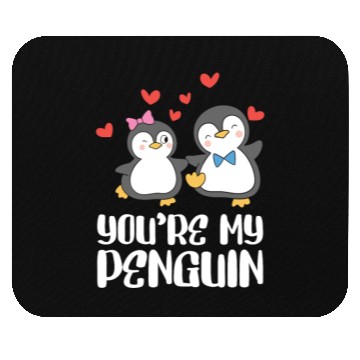 Discover You're my Penguin Valentines Day Couples Mouse Pads