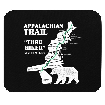 Discover Thruh Hiker, Appalachian Trail - US Trail Mouse Pads