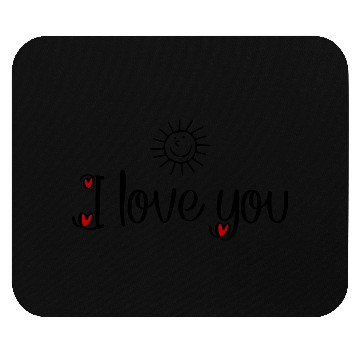 Discover I love you Mouse Pads