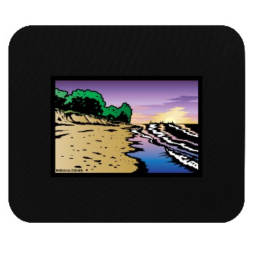 Discover Purple Twilight Indiana Dunes Poster Mouse Pads
