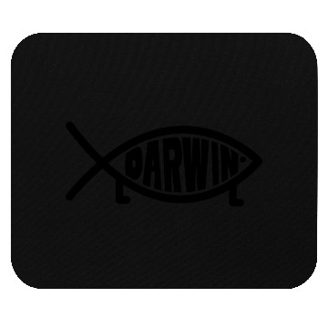 Discover Darwin Fish with legs - Atheism Evolution Theory Mouse Pads