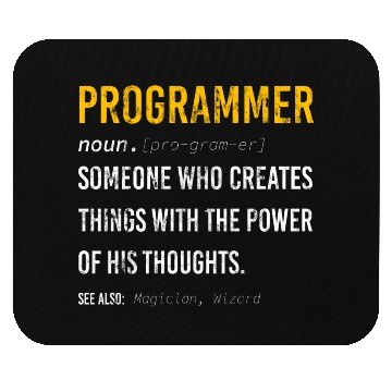 Discover dev programmer funny definition power of thoughts Mouse Pads