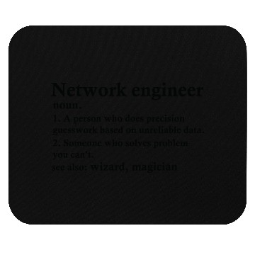 Discover Network Engineer Definition Funny Profession Mouse Pads