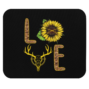 Discover Hunting Love Sunflower Mouse Pads