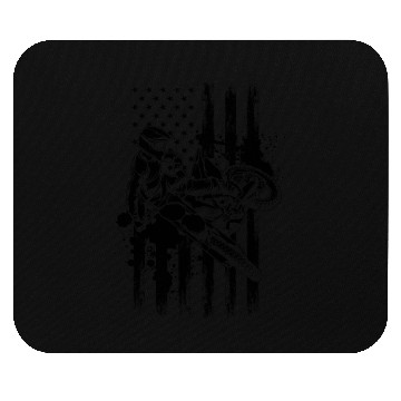 Discover Motorcycle Freestyle Motocross American Flag Mouse Pads