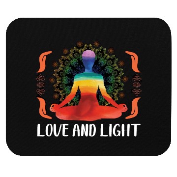 Discover Love and Light Yoga Mouse Pads