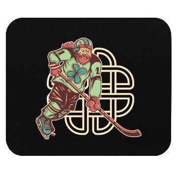 Discover St. Patrick's Day Ice Hockey Shenanigans Irish Mouse Pads