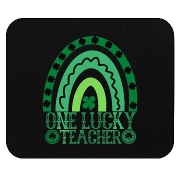 Discover One Lucky Teacher Rainbow St Patrick’s Day Mouse Pads