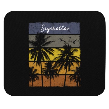 Discover Seychelles Palm Tree Mouse Pads