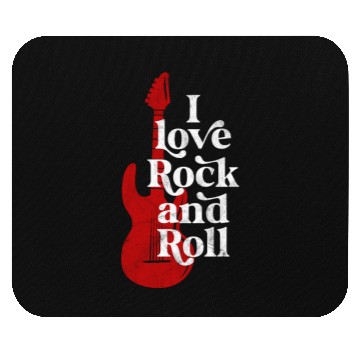 Discover I Love Rock and Roll Mouse Pads