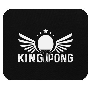 Discover Funny Ping Pong Distressed King Pong Table Tennis Mouse Pads