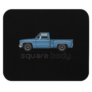 Discover Square Body Blue Mouse Pads