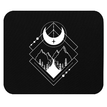 Discover Nature Tattoo - Adventure Hiking Outdoor Mountains Mouse Pads