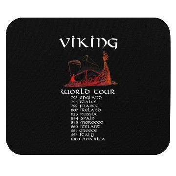 Discover Viking World Tour Valiant Viking Warriors Mouse Pads