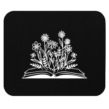 Discover Wildflower Book Funny Reading Book Lover Gifts Mouse Pads