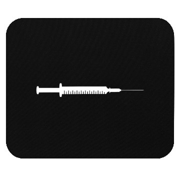 Discover Syringe White, Doctor Mouse Pads